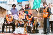 Районный конкурс водителей гидроманипуляторов на площади у Тарногского районного Дома культуры