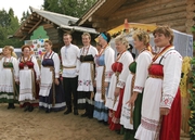 Фольклорный ансамбль «Сударушка» (руководитель - Г.К. Мултасова) на областном празднике «Молодежное подворье»